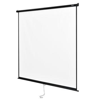 Pantalla para proyector Homcom enrollable con trípode blanco 320x262 cm