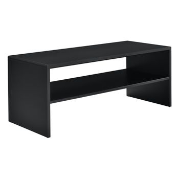 Mesa De Centro Trier Con Estante Aglomerado 100 X 40 X 40 Cm - Negro [en.casa]