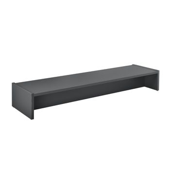 [en.casa]® Soporte Para Monitor - 100 X 27 X 15 Cm - Base Para Pantalla - Para Mesa De Ordenador - Organizador De Escritorio Para Monitor O Portátil - Gris Oscuro