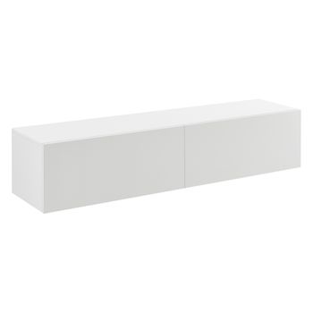 Mueble De Tv De Pared Evaton Aglomerado 140 X 33 X 30 Cm Blanco Mate [en.casa]