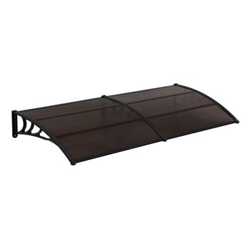 Marquesina Para Puertas - 240 X 100 Cm - Tejadillo De Protección De Abs -  Techo Para Jardín Terraza Patio Balcón - Parasoles - Sombrilla Exterior -  Negro Y Marrón [en.casa]® con Ofertas en Carrefour