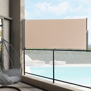 Mampara Desplegable, Biombo Exterior Extensible 300 X 150 cm Gris Saltillo  con Ofertas en Carrefour