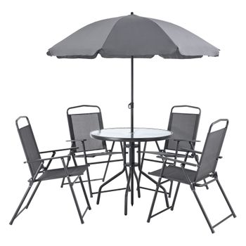 Conjunto Muebles Terraza Y Balcón C/2 Sillas Y Mesa Redonda Plegables  Aktive con Ofertas en Carrefour