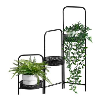 Soporte Para Plantas Vrasene 75 X 68 X 20 Cm Negro [en.casa]