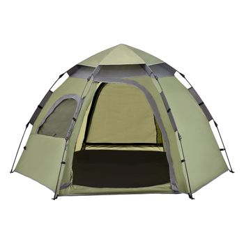 Tienda De Campaña Nybro Automática 240 X 205 X 140 Cm Verde Oscuro/gris Oscuro [pro.tec]