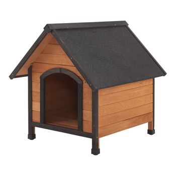 Caseta Para Perros Hundsheim Abeto 83 X 78 X 88 Cm Natural/negro [en.casa]