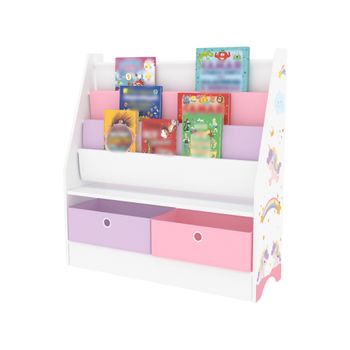 Librería Infantil Hamarøy En Forma De Casa Bambú 137x90x30 Cm Natural  [en.casa] con Ofertas en Carrefour