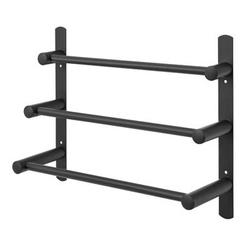 Toallero Omalo Con 2 Barras En Forma Escalonada Acero 78 X 48 X 24 Cm Negro  [en.casa] con Ofertas en Carrefour