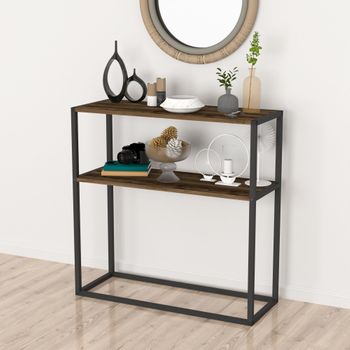 Mesa Para Ordenador Portátil Holbæk Aglomerado/pástico 24 X 59 X 35 Cm Gris  [en.casa] con Ofertas en Carrefour