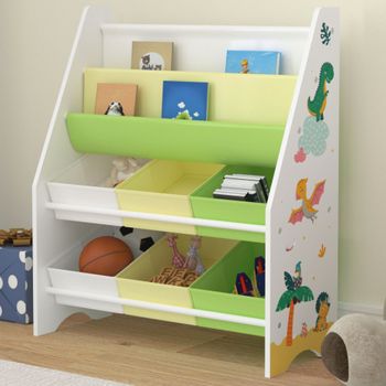 Librería Estantería Genius 2 Cajones 4 Huecos Blanco Y Gris Dormitorio  Habitación Juvenil Infantil 130x70x35cm con Ofertas en Carrefour