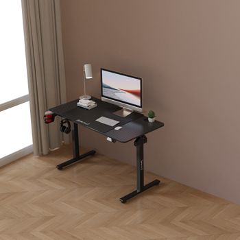 Mesa Escritorio Esquina Con Soporte Monitor 130x130x96,5cm Negro con  Ofertas en Carrefour