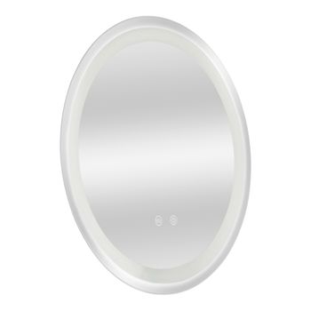 Espejo De Pared Con Led Maratea Para Baño Antivaho Redondo Aluminio +  Cristal 50 X 50 X 3 Cm - Plateado [pro.tec] con Ofertas en Carrefour