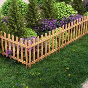 vidaXL Panel de valla de jardín madera de pino 180x180 cm