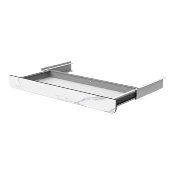 Cajón Debajo Del Escritorio Sidmouth Metal 70x21x5cm - Blanco [pro.tec]