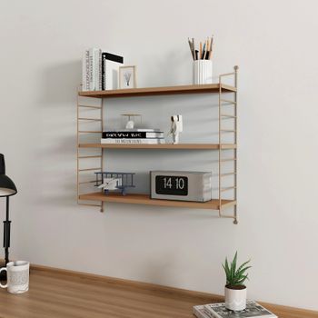 Ofertas Estanterías y librerías Estantería / Librería / Vitrina de Pared  Marrón - Mejor Precio Online