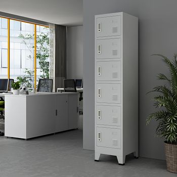 Armario Metálico De Oficina Oripää Con Cerraduras Magnéticas Acero 110 X 75  X 33 Cm - Blanco Mate [en.casa] con Ofertas en Carrefour