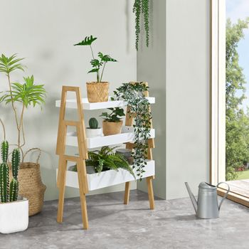 Estantería 4 Niveles Baño Salón De Bambú Homcom 62x33x112 Cm-natural con  Ofertas en Carrefour