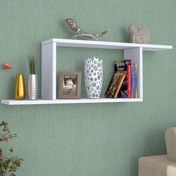 Estantería De Pared Hagfors Aglomerado 70x15x30 Cm - Blanco [en.casa]