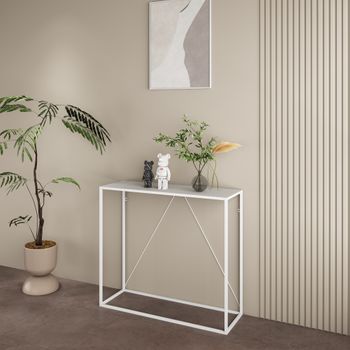 Cajonera Hämeenlinna de 3 cajones uso versátil acero 72 x 60 x 40 cm -  Blanco [en.casa]