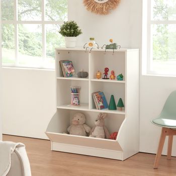 Estantería Infantil Nordanstig Con 5 Compartimentos 88x67x40cm - Blanco [en.casa]