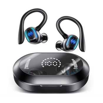 Veanxin Auriculares Internos Bluetooth Impermeables Led Sin Tela (negro)