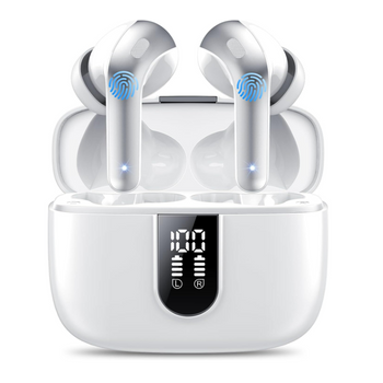 Auriculares Bluetooth Impermeables Veanxin Sin Horas De Reproducción (blanco)