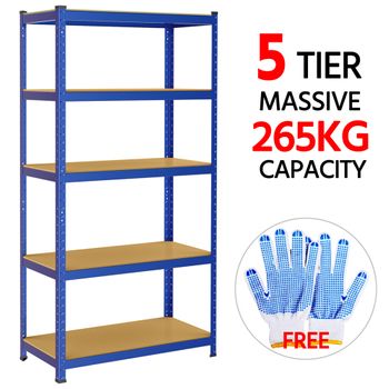 Estantería De Almacenaje De 5 Niveles Para Garaje 180x90x45cm