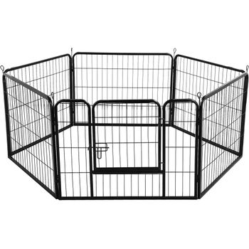 8 Pcs Parque Para Perros Cachorros Plegable  80 X 80 Cm