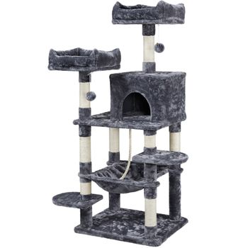 Arbol Rascador Para Gatos De Terciopelo Y Cuerda Rascador 49x49x79 Cm con  Ofertas en Carrefour