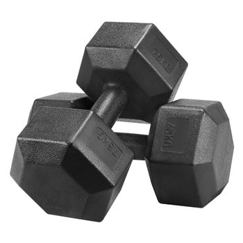 Mancuernas Pesas De Disco 10kg + 10kg 20kg Total Fitness Musculación  Gimnasio Pesos Plásticos con Ofertas en Carrefour