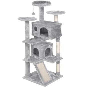 Arbol Rascador Para Gatos De Terciopelo Y Cuerda Cubo 30,5x30,5x48 Cm con  Ofertas en Carrefour