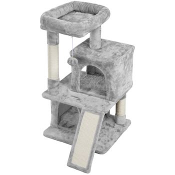 Árbol Rascador Para Gatos Torre Escalador Para 1-3 Gatos 50x50x130cm con  Ofertas en Carrefour