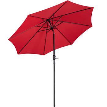 Sombrilla 240 Cm Inclinable Rojo