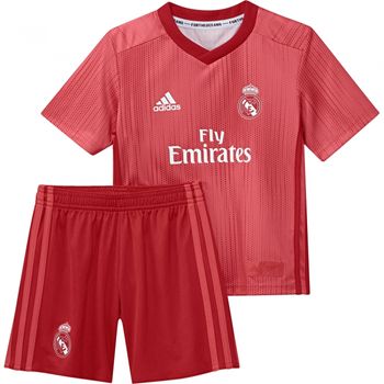 Mini Kit Adidas Real Madrid 18/19 Rojo Niño