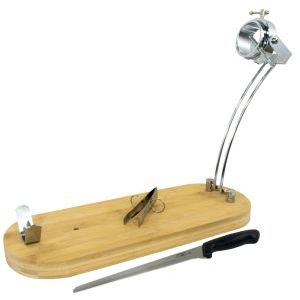 JAMON STAND KIT España - Soporte para Jamón Ibérico Español y Prosciutto  Italiano - INCLUIDO: Base de cuchillo y tapa - Hermoso soporte de cocina  para