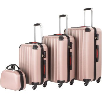 Maleta Grande 65x40x25cm 60 Litros 4 Ruedas 360º Equipaje De Viaje Oro con  Ofertas en Carrefour