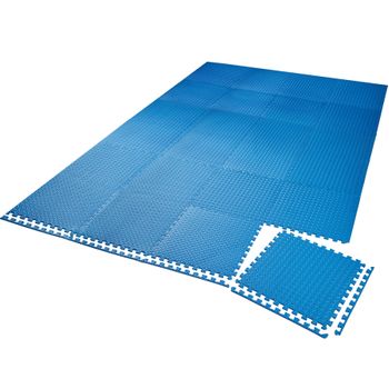 Conjunto De Esteras De Protección De 24 Piezas - Azul