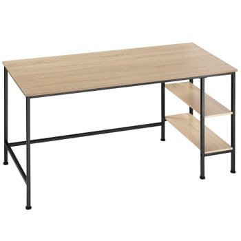 Mesa De Ordenador Pc De Melamina De Madera Homcom 120x55x85 Cm-marrón con  Ofertas en Carrefour