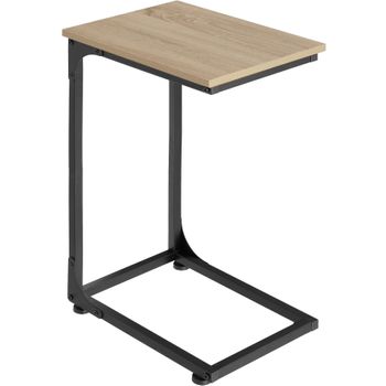 Mesa Auxiliar Erie 40x30x63cm - Madera Industrial Clara, Roble Sonoma