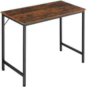 Mesa Escritorio Con Ruedas 80x50x132 Cm Negro con Ofertas en Carrefour