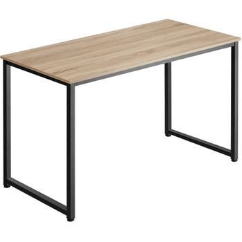 Mesa De Escritorio Sílex - Madera Industrial Clara, Roble Sonoma, 140 Cm