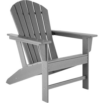 Silla De Jardã­n Estilo Adirondack - Gris Claro