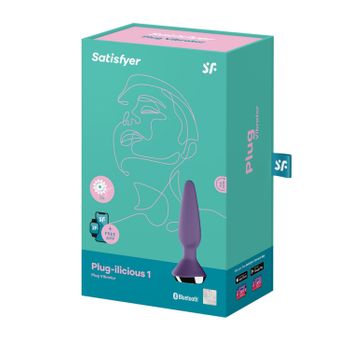 Satisfyer Plug-ilicious 1 Vibrador Violeta Bluetooth 1un