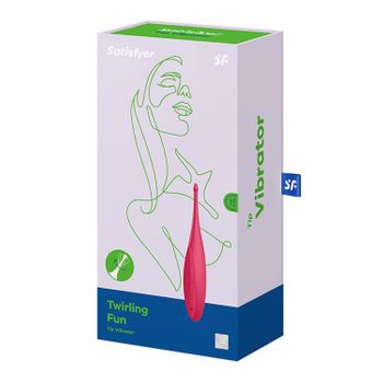 Satisfyer Twirling Fun Vibrador Rojo Amapola 1un