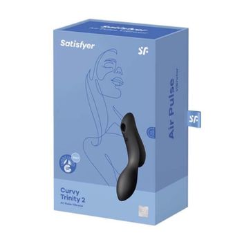 Satisfyer Curvy Trinity 2 Vibrador De Aire Negro Negro 1un