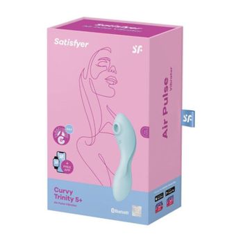 Satisfyer Curvy Trinity 5+ Vibrador De Aire Azul 1un