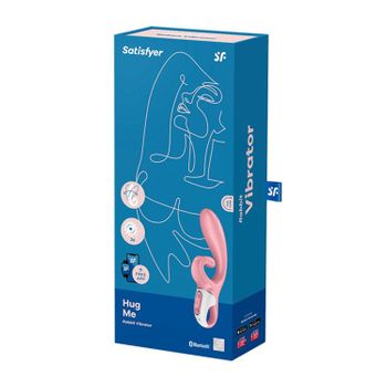 Satisfyer Hug Me Vibrador De Conejo Azul Grisaceo 1un