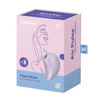 Satisfyer Pearl Diver Estimulador Y Vibrador De Aire Violeta 1un