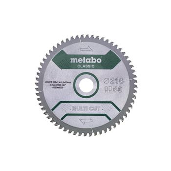 Metabo Hoja De Sierra "multi Cut - Classic", 305x30 Z80 Dp/dt 5°neg (628286000)