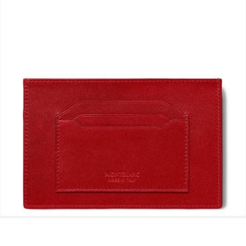 Porta-cartões Montblanc 6cc Meisteristück Vermelho